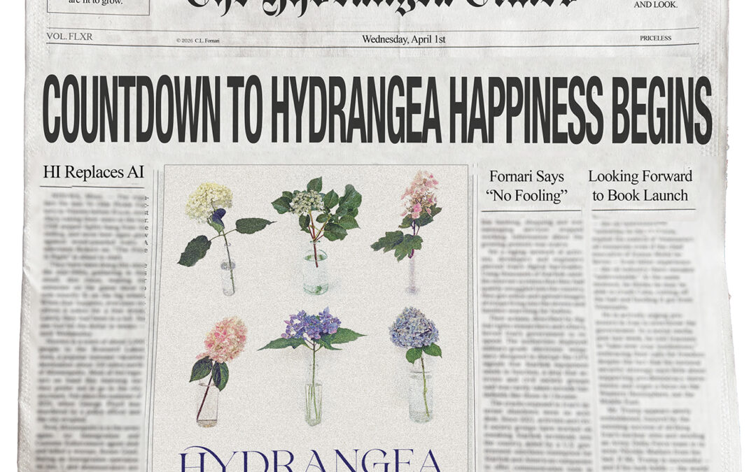 Hydrangea Happiness Makes the Front Page!