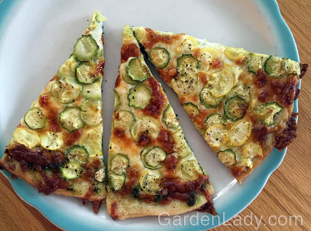 Mixed Greens Pesto Pizza