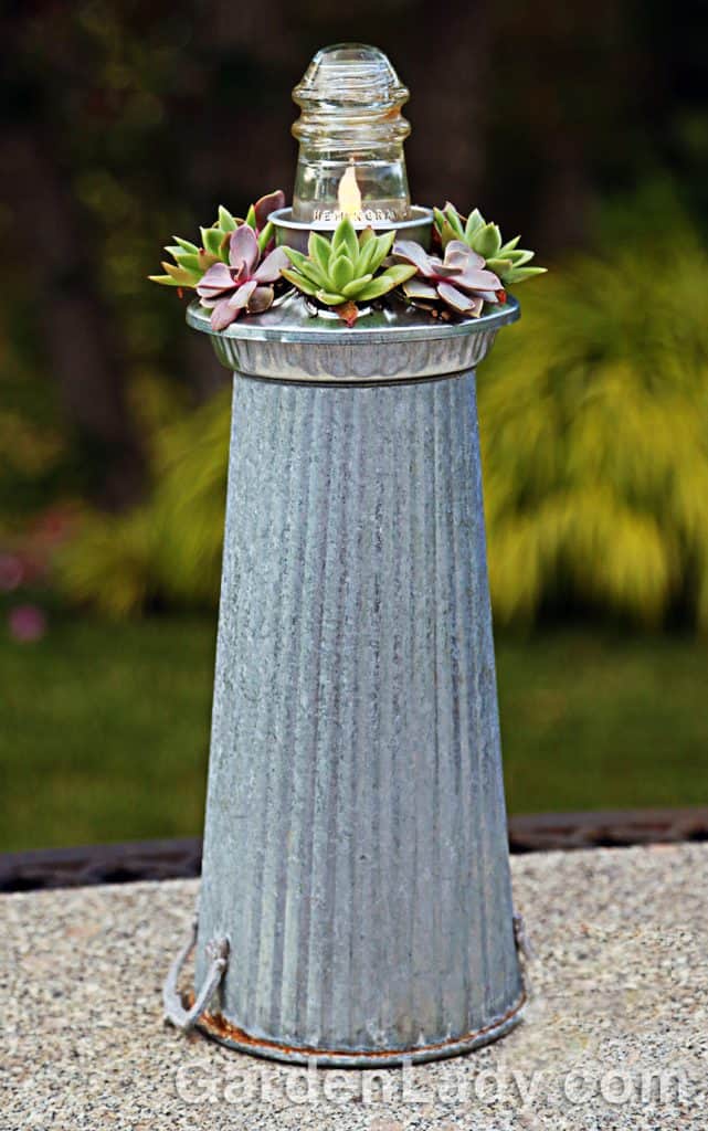 Make a Garden Lighthouse - GardenLady.com