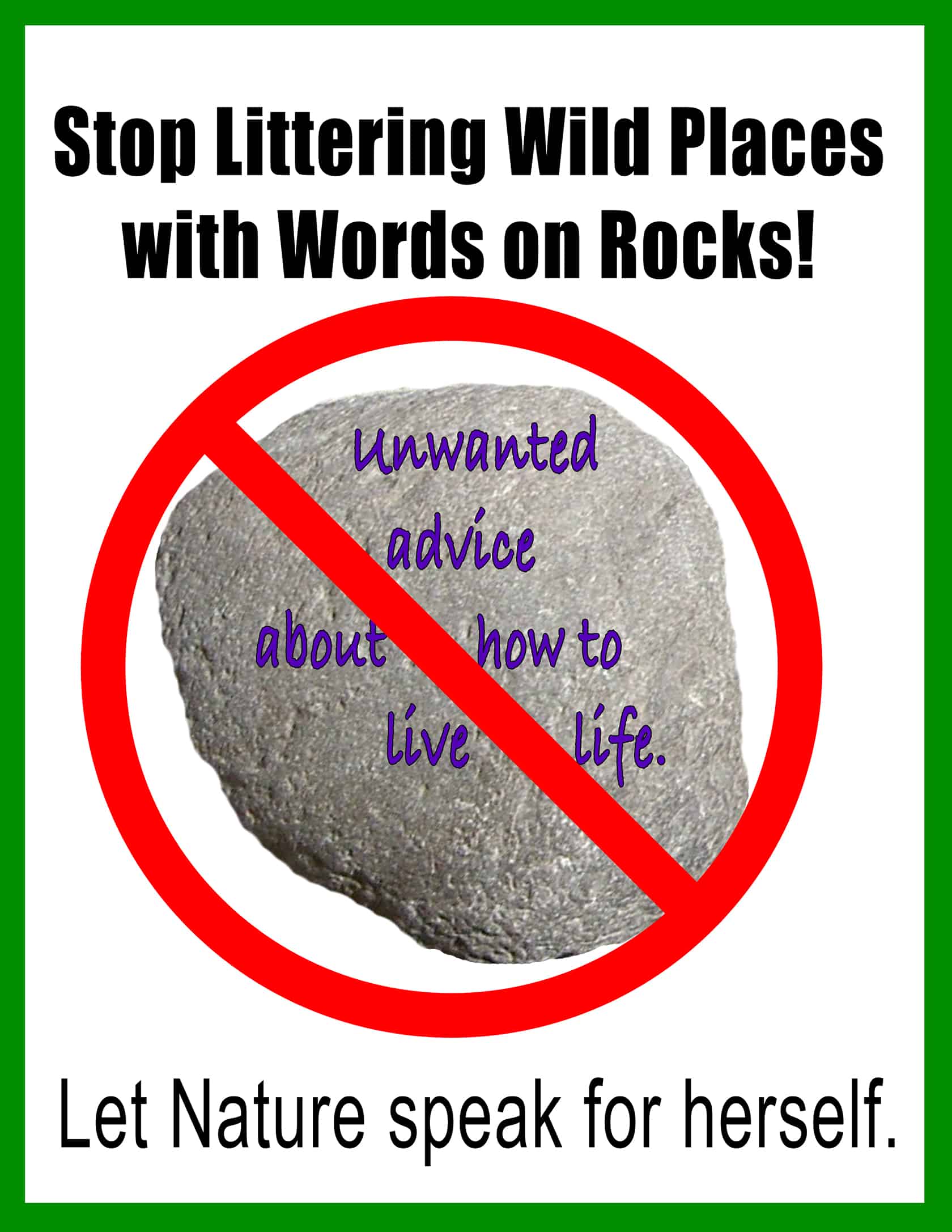 words-on-rocks